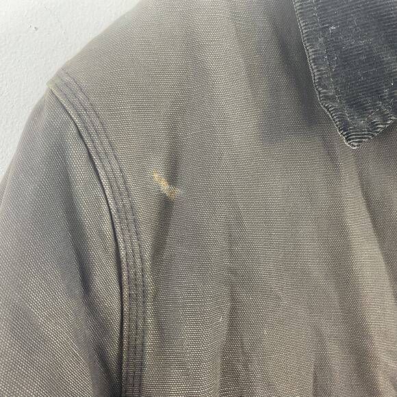 Carhartt Vintage USA Brown Cotton Workwear Utility Field Jacket Men 2XL Preowned - Picture 7 of 8